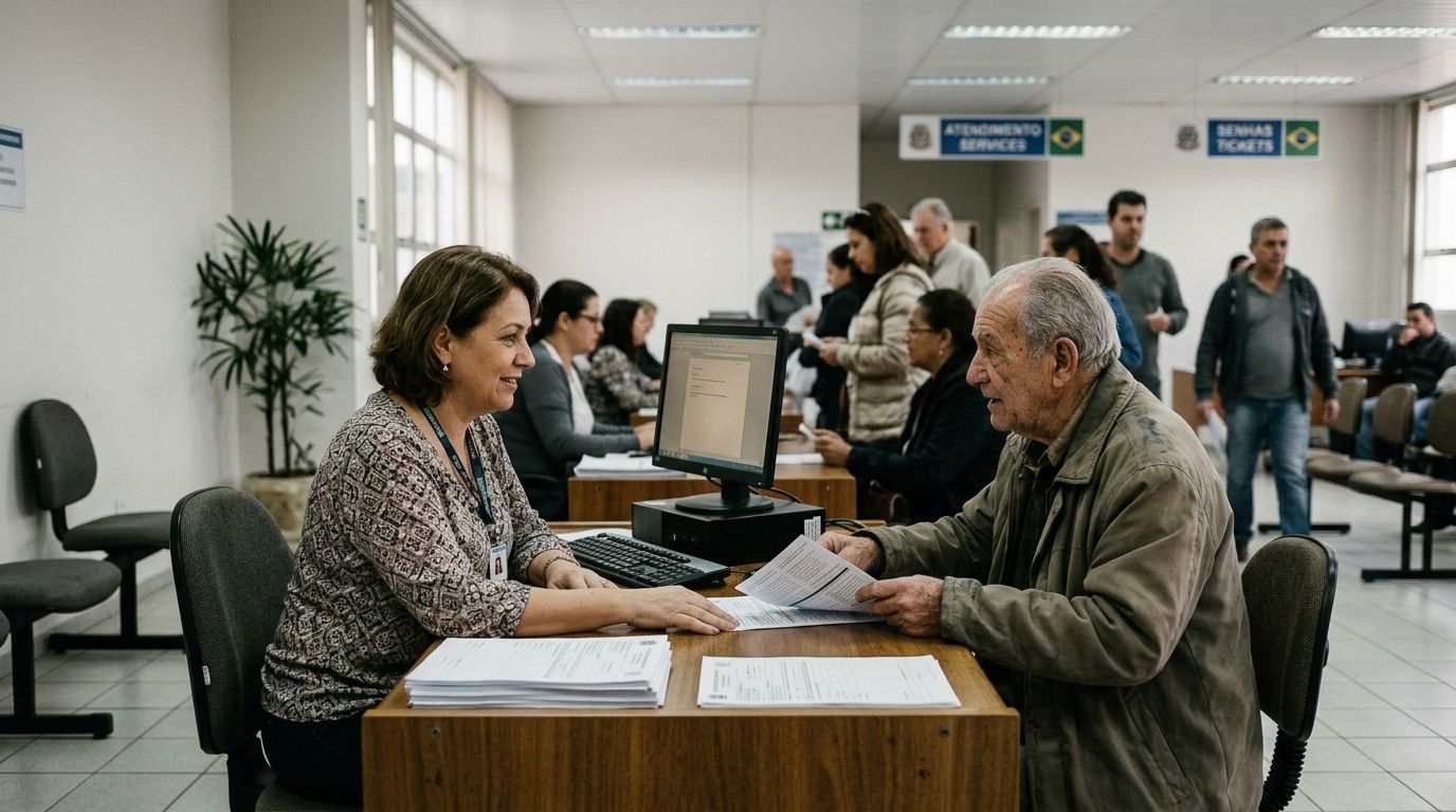 Atendimento ao cidadão em serviço público